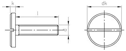 DIN 921 — чертёж