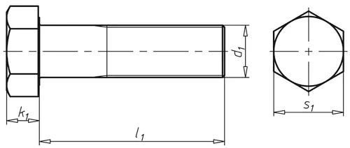 DIN 960 — чертёж