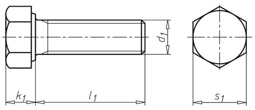 DIN 961 — чертёж