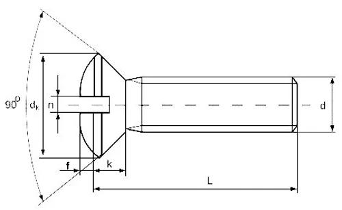 DIN 964 — чертёж