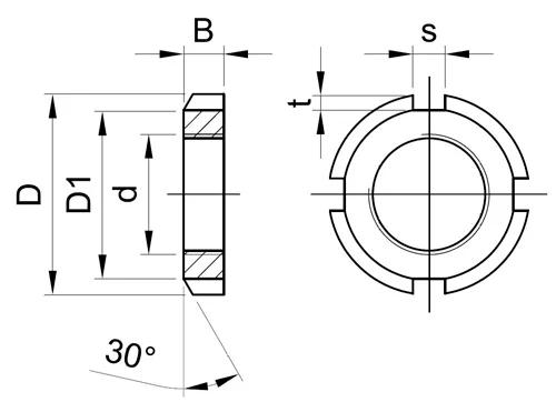 DIN 981 — чертёж