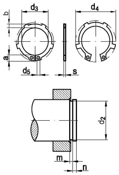 DIN 983 — чертёж