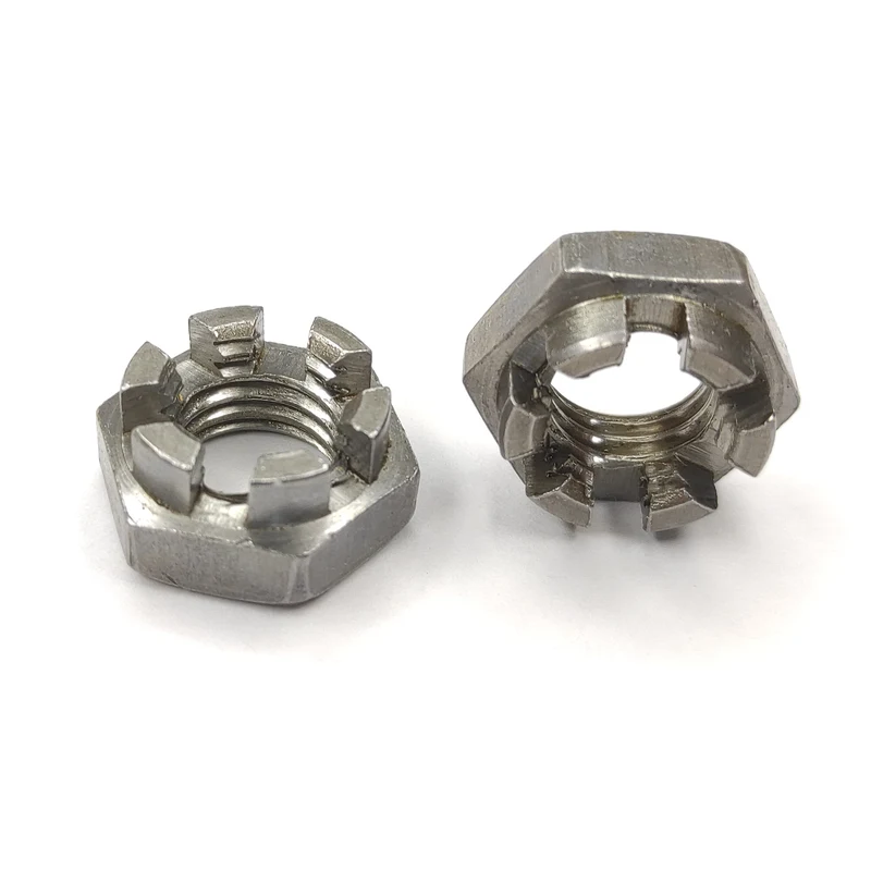 DIN 937 Гайка шестигранная корончатая низкая